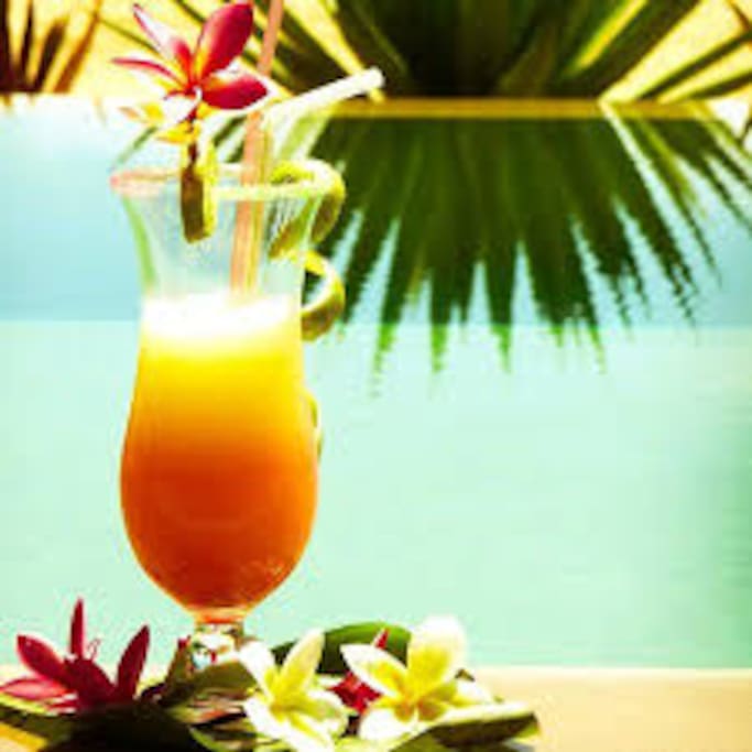 Cocktail de bienvenu a votre arrivé