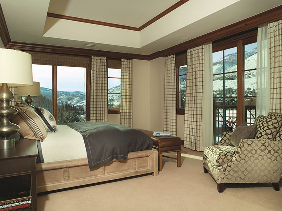 Get a good night's rest in the spacious master bedroom.