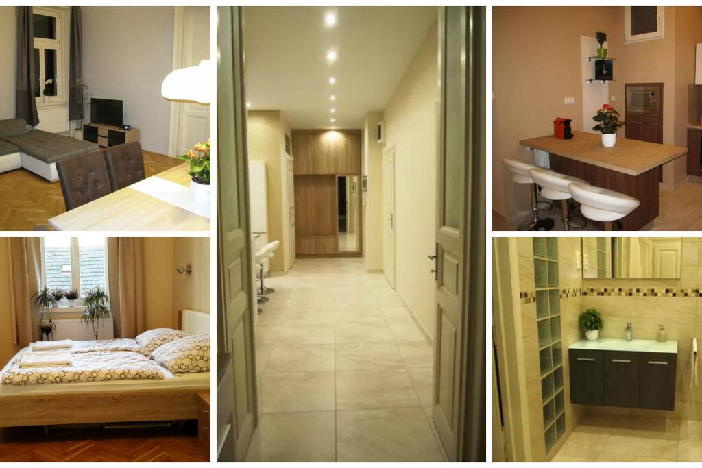 Montage of the apartment