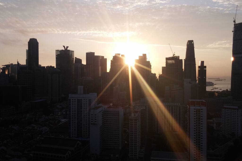 Morning view from the flat.