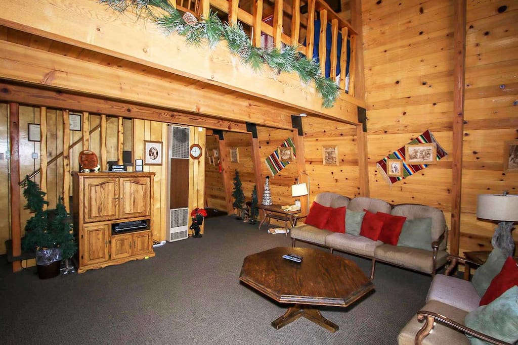 Living Room with Loft