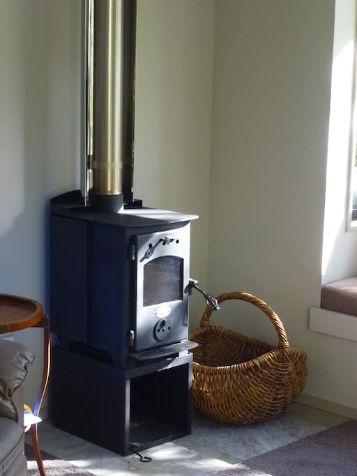 Wood burner for cozy winter evenings. Wood supplied.