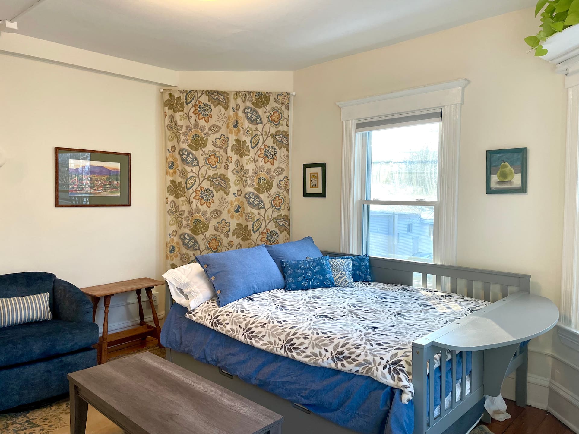 Sunny, 1 bedroom studio, walk to downtown.