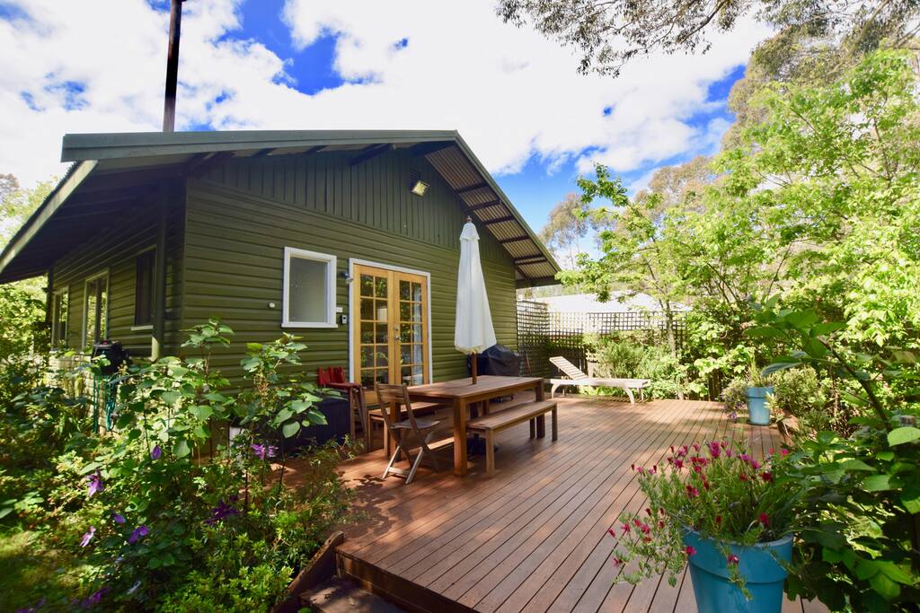 Back garden with deck