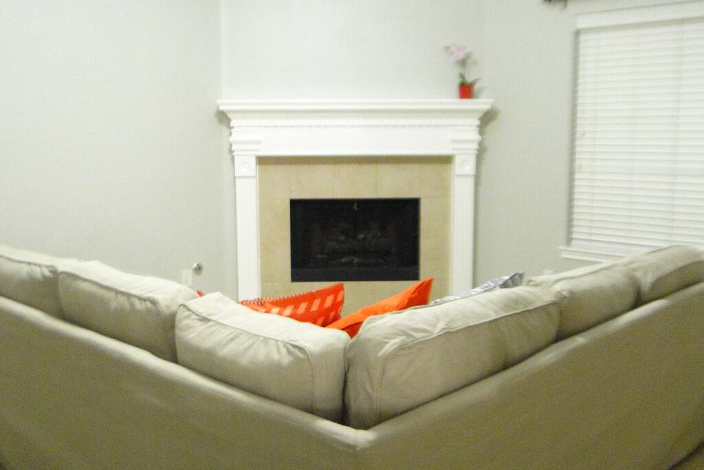 Living Room & Fireplace