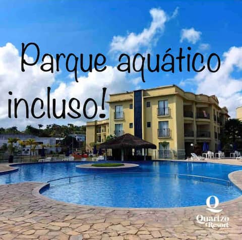 Flat Aldeia das águas with tickets included!