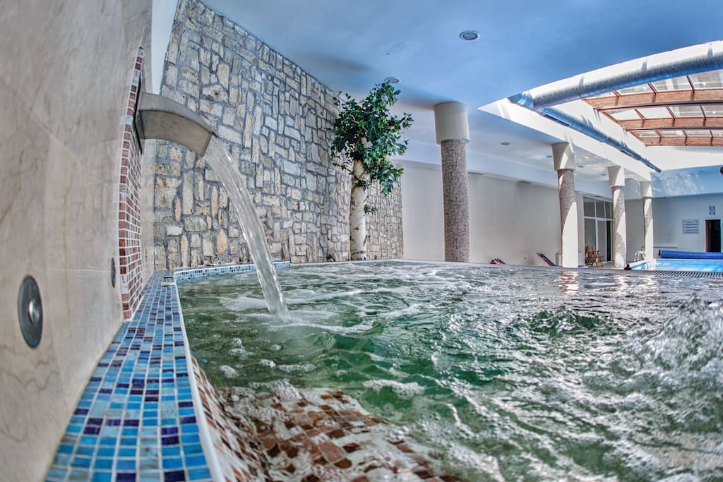 Release all stress and tension in the Hot Tub