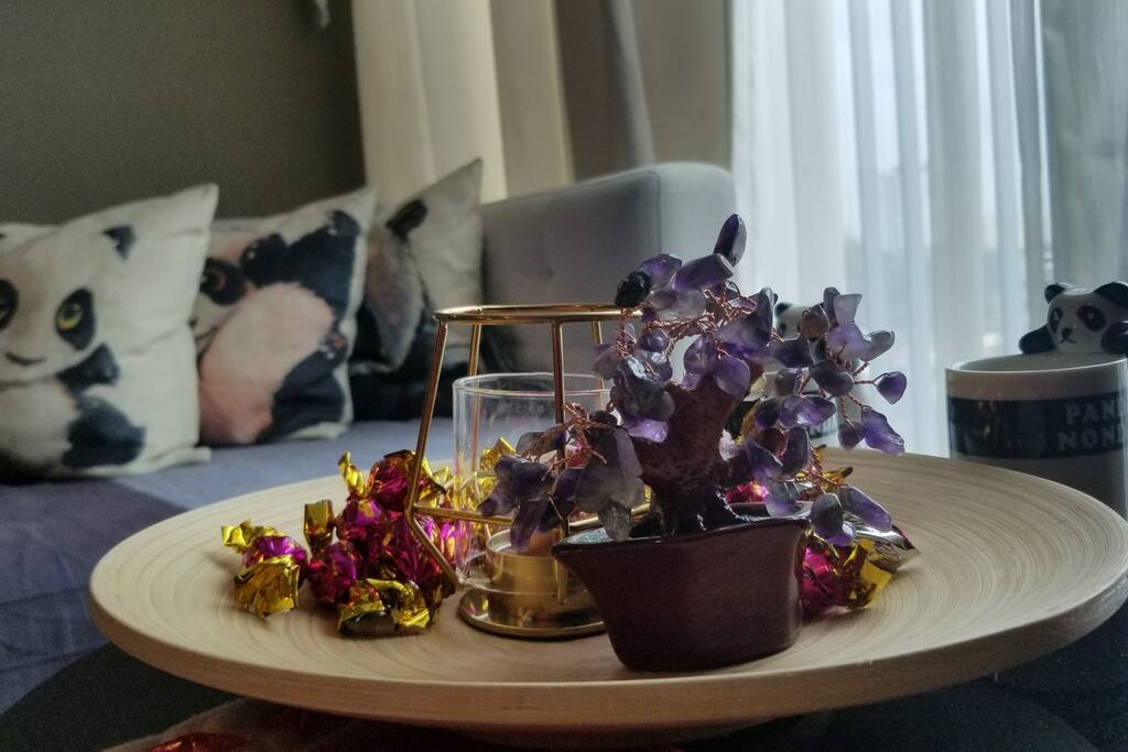 Snack while you chill on sofa