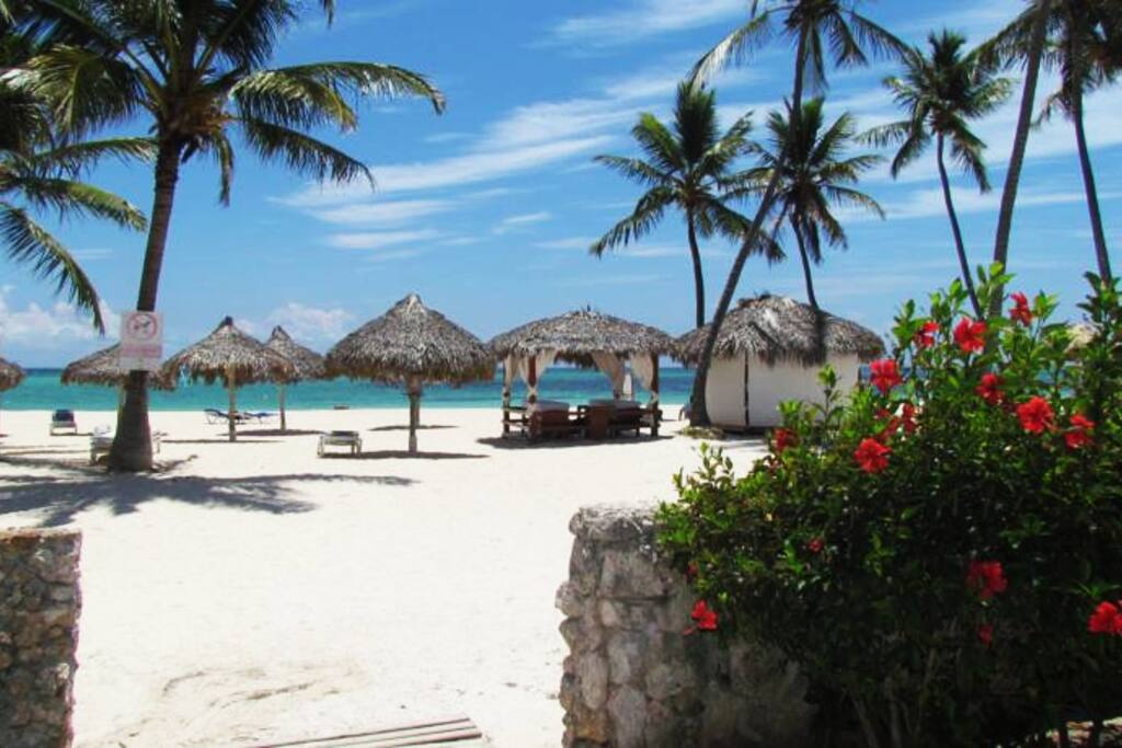 Nuestra hermosa playa privada donde podras disfrutar del sol, de la arena y del mar color turqueza