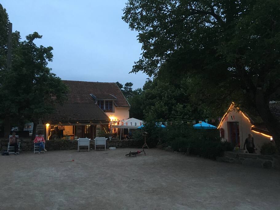 Het restaurant van de camping, met altijd lekker zelfgemaakt eten door de gastvrouw.