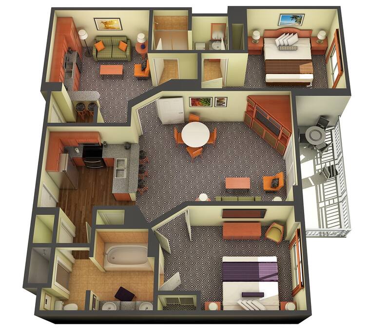 Royal Tahitian Floorplan