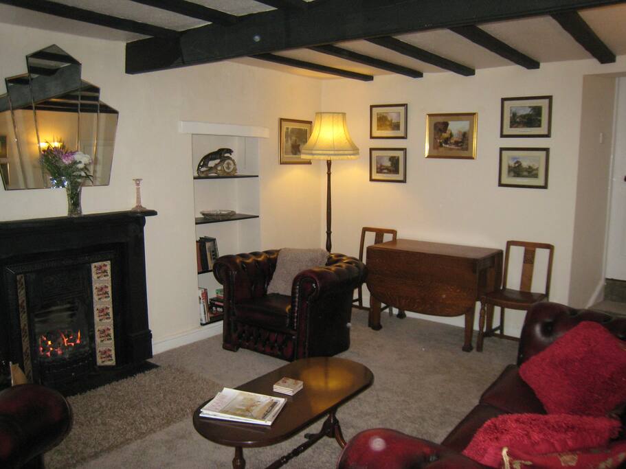 sitting room with a vintage vibe