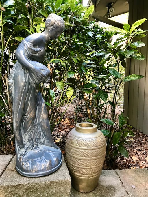 Sculpture at entry