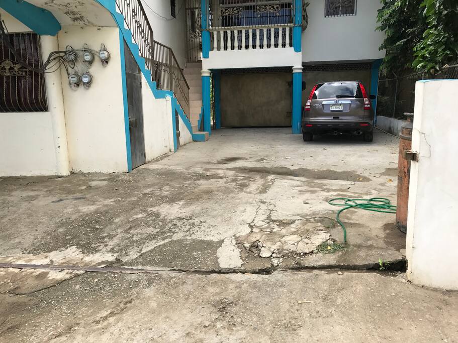 Parking lot available for your use with gate