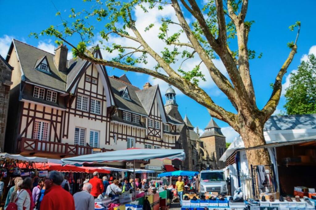 Centre ville de st brieuc : Marché du mercredi & du samedi matin.