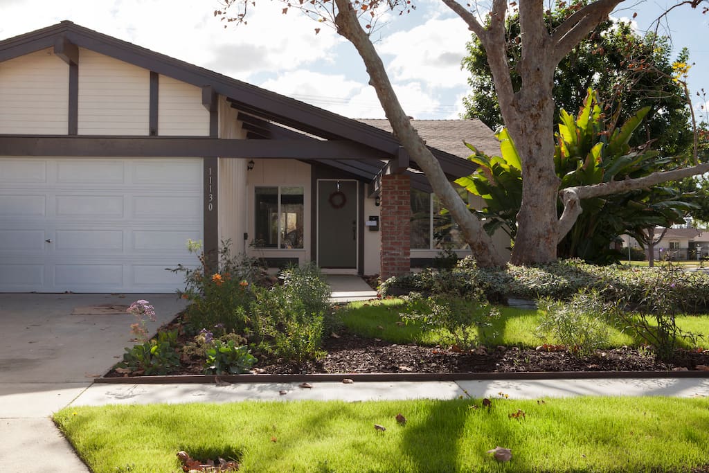 House is in quiet neighborhood