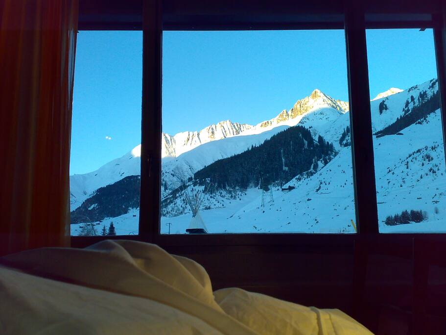 Winteraussicht Zimmer 1 und 2