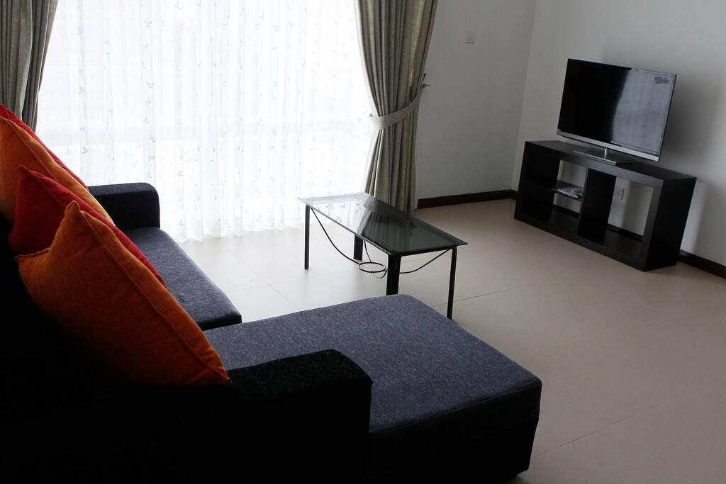 TV in sitting area