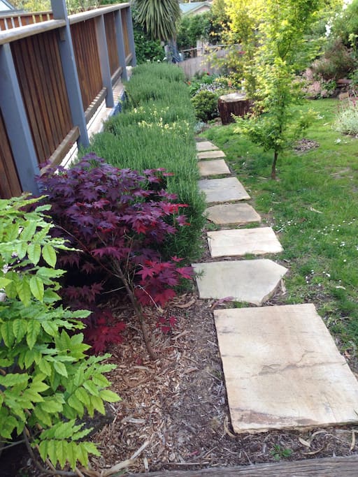 Follow the sandstone path to studio