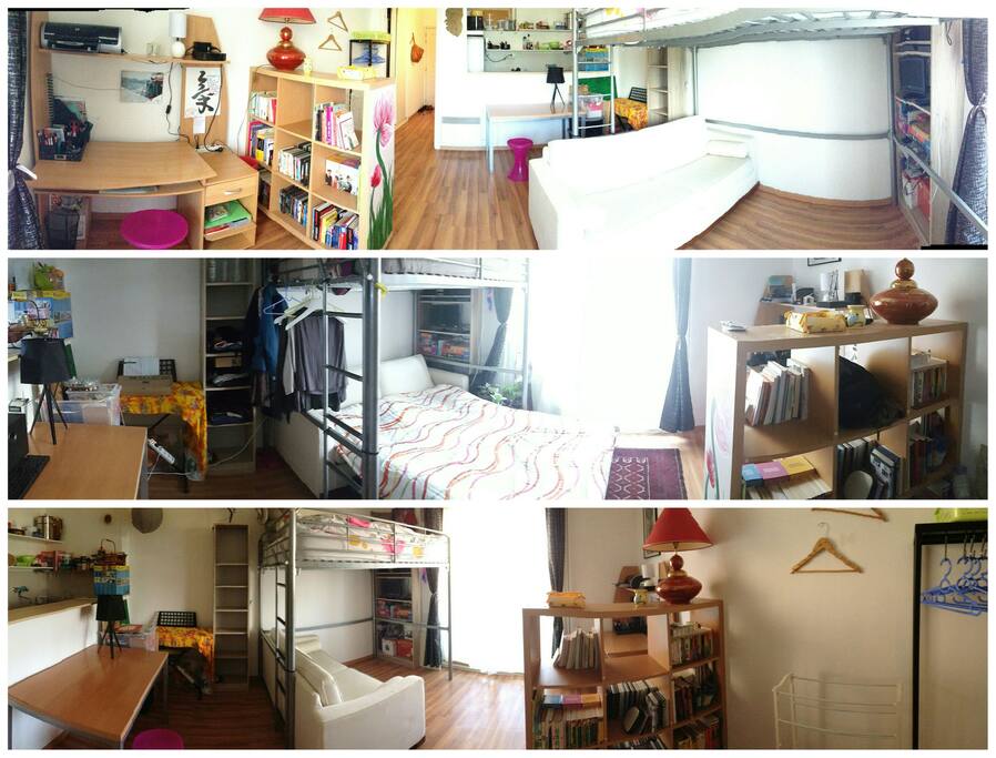 quelques photos panoramiques pour vous donner une idée de l'agencement