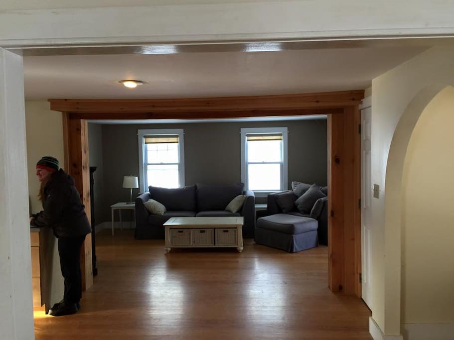 Comfy living area that we're happy to share with guests.
