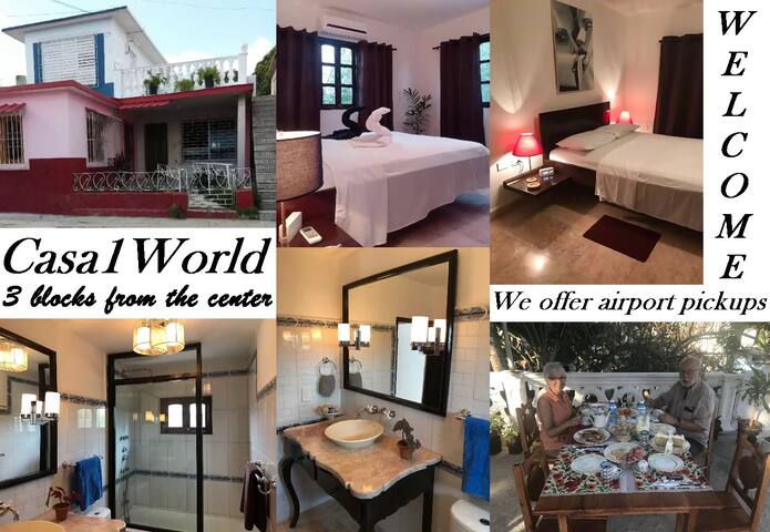 Casa1World 3 blocks from the center + WIFI 2Beds