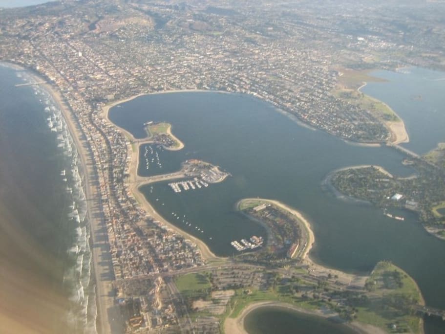 Arial shot of Mission Bay