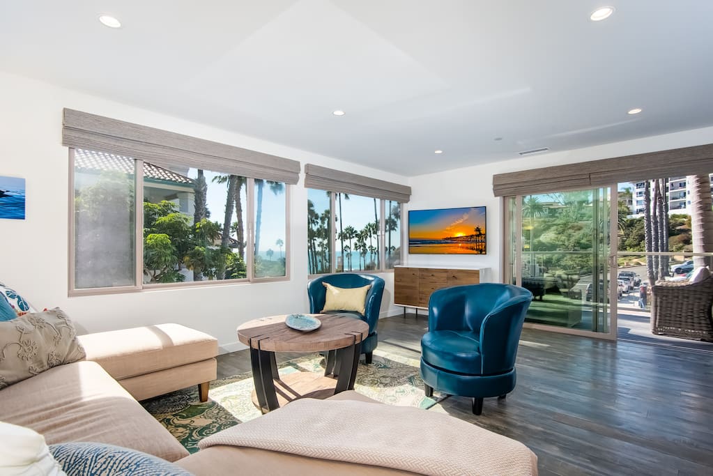 Little Fish is less than 500 feet from the beach and pier, with beautiful beach views.