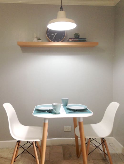 Dining table can also serve as a work table