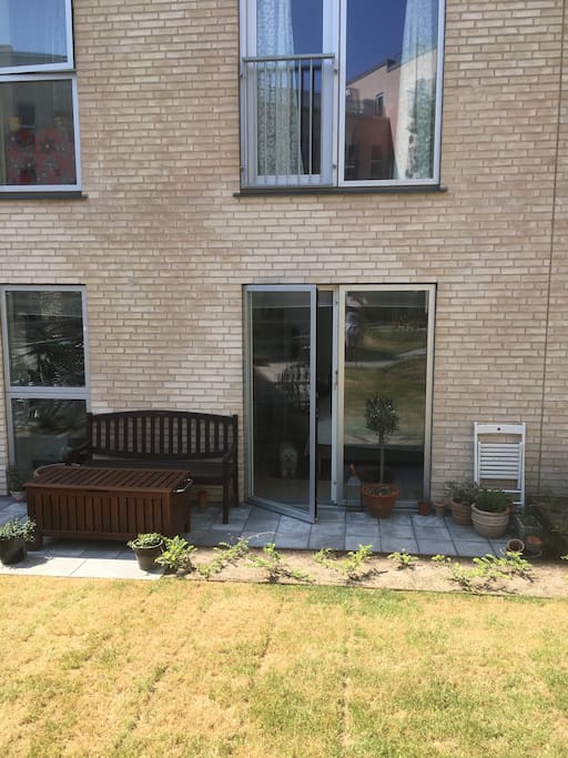 Terrace seen from the backyard