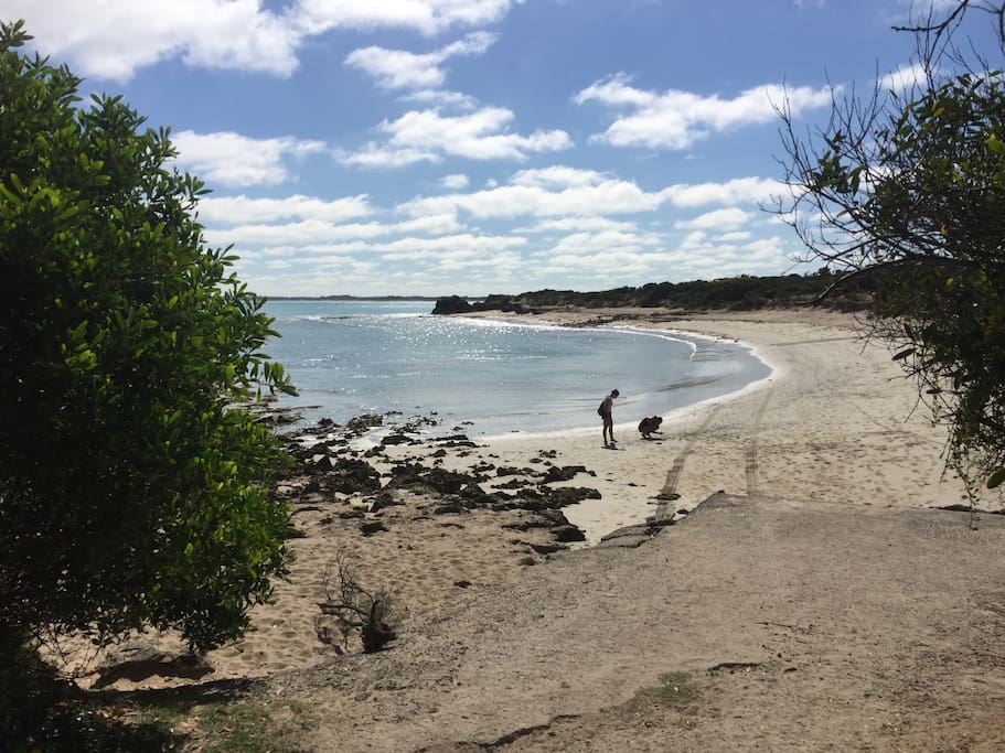 Hooper's Beach in front of the house