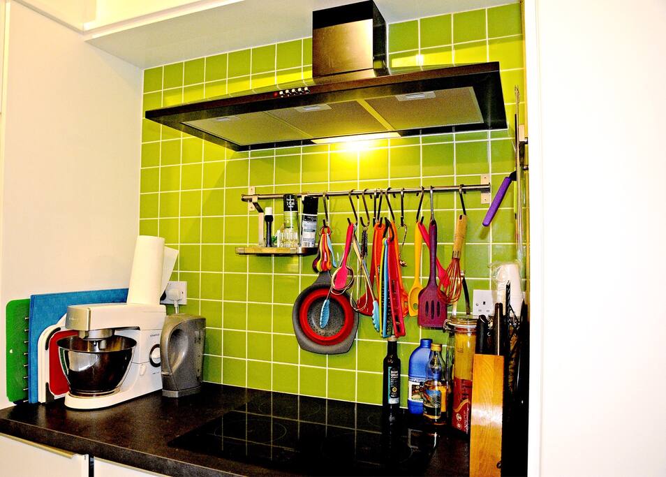 We love colour!!! Every utensil that might be needed.