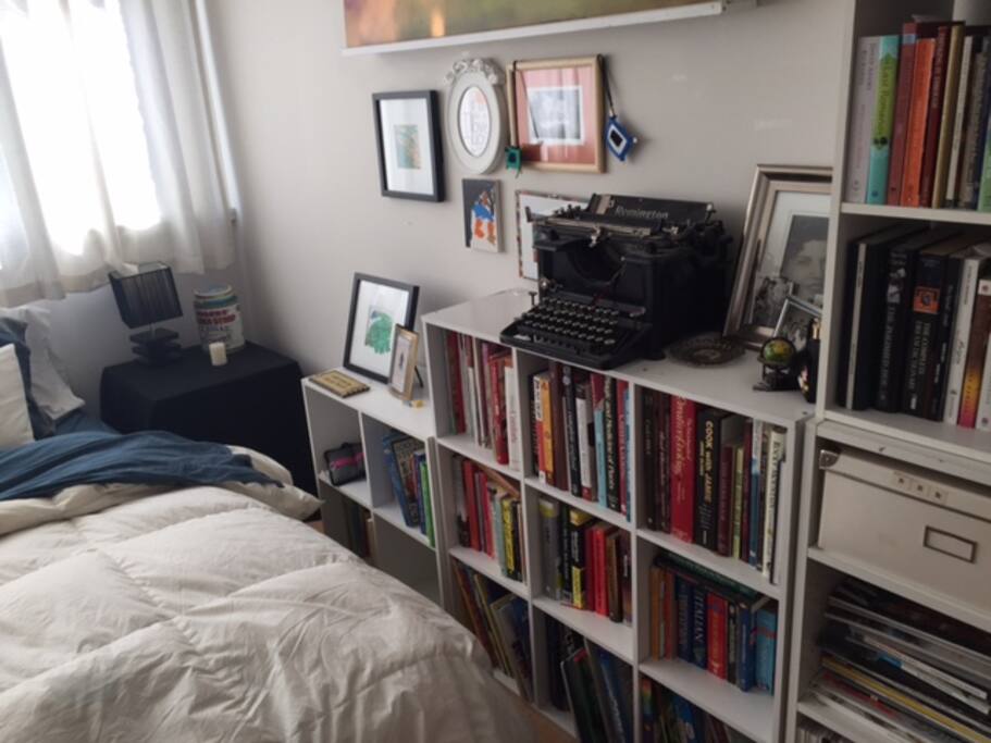 Queen Sized Bed; There is also a full double that pulls out in the living room from a modern sofa