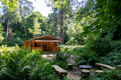 The Old Quarry Somerset — Log Cabin In The Woods