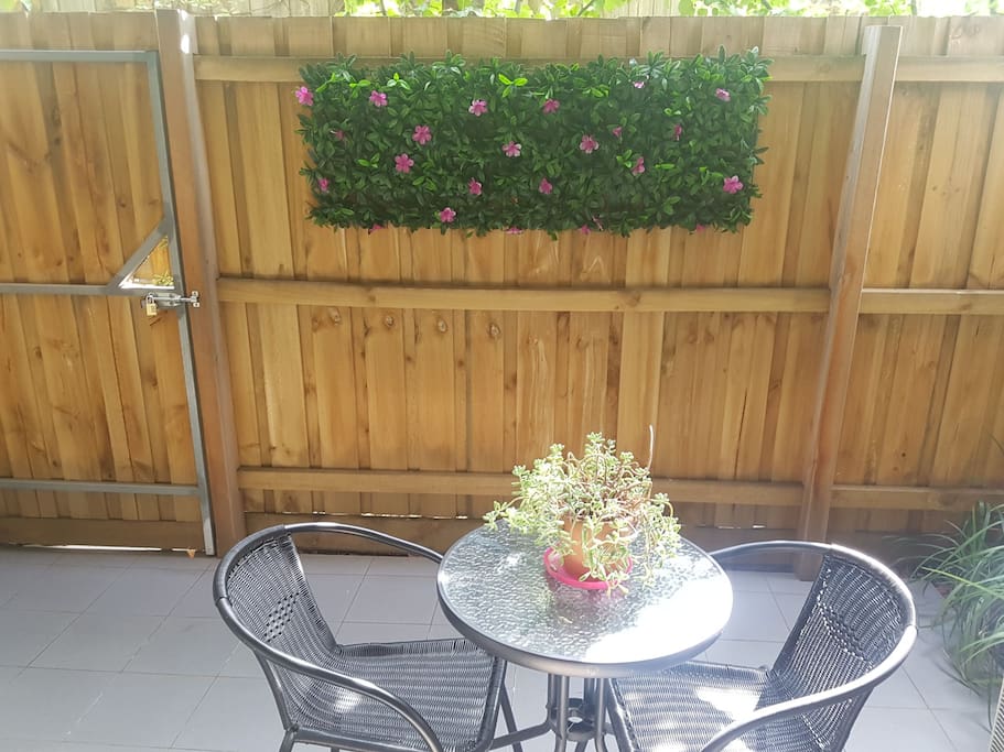 Private courtyard for entertaining