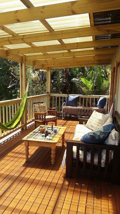 Upstairs deck