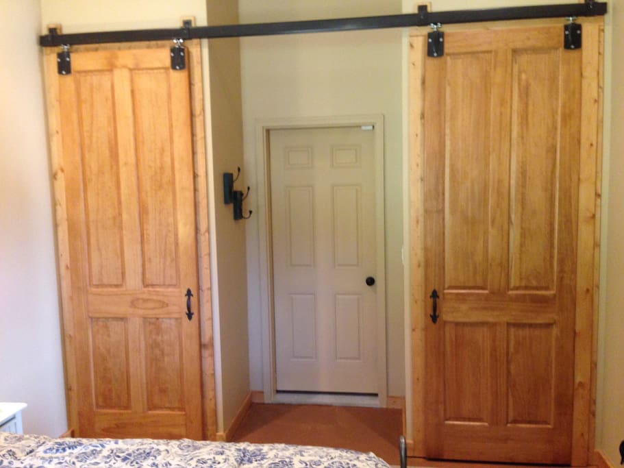 Spacious his and hers closets