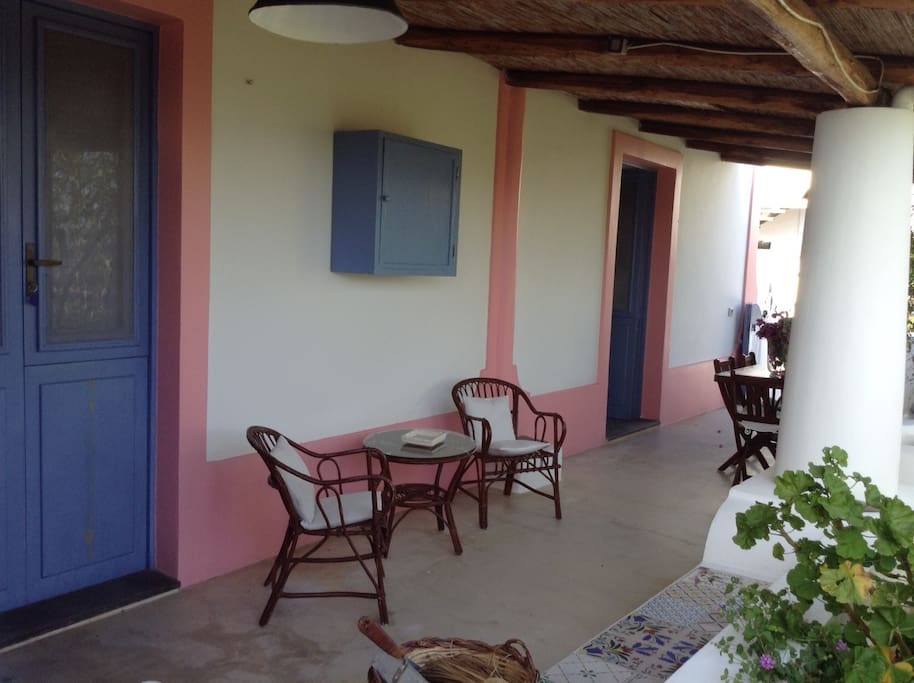 terrazzo privato con accesso alle camere