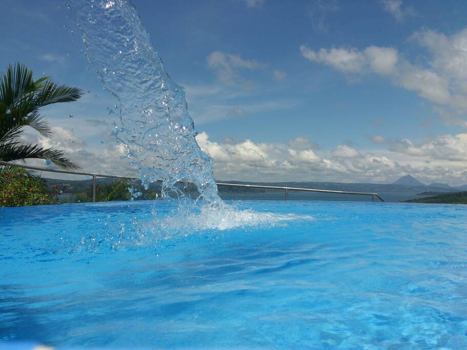 Pool with water fall