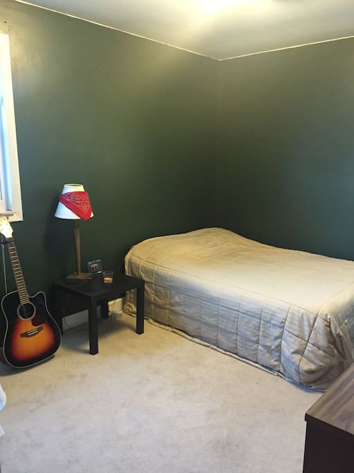 2nd floor bedroom with full bed. Sleeps 1-2 comfortably.