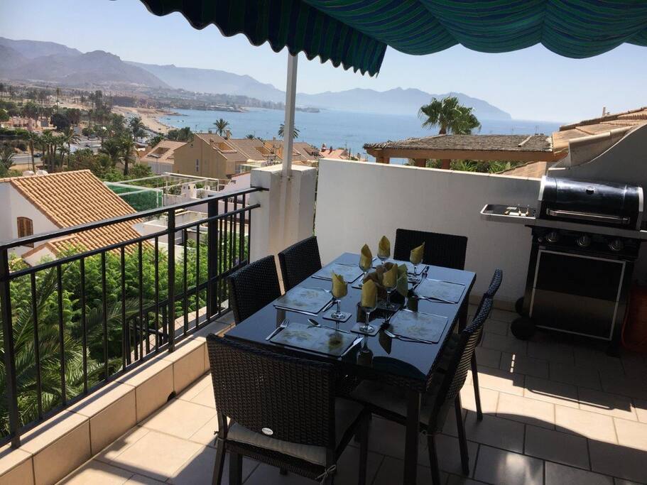 Shady awning, perfect for when it gets just too hot!