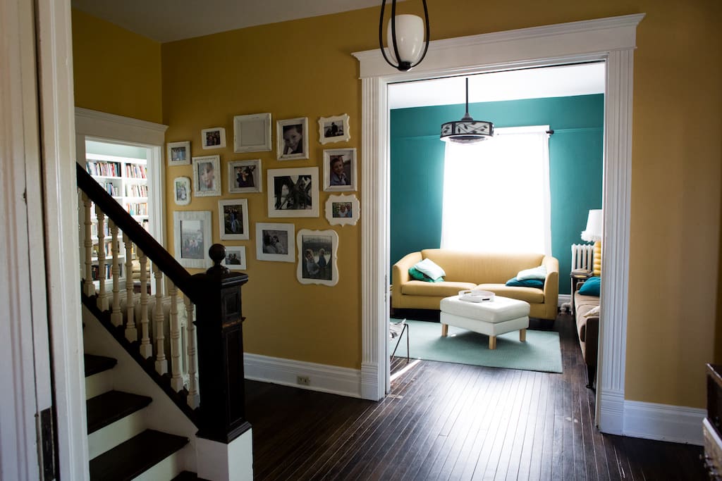 entry way and living room parlor