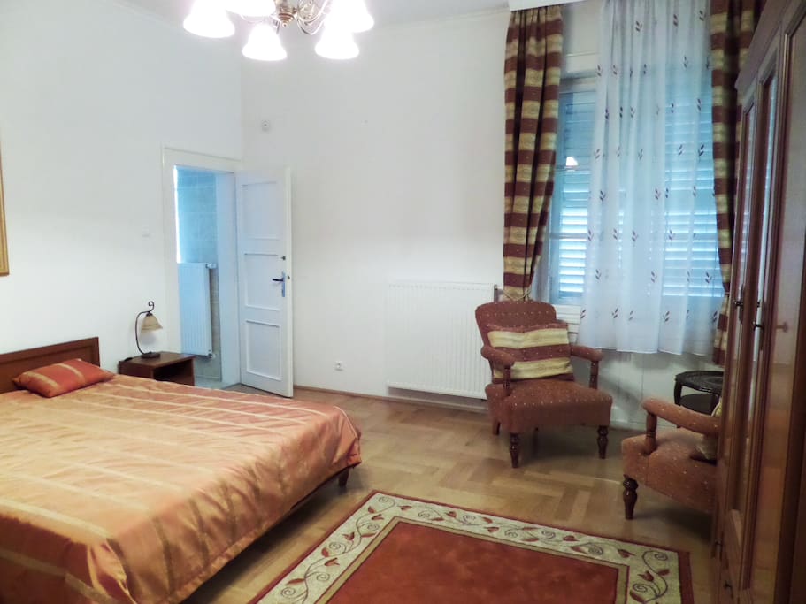 Master bedroom with shower and toilet
