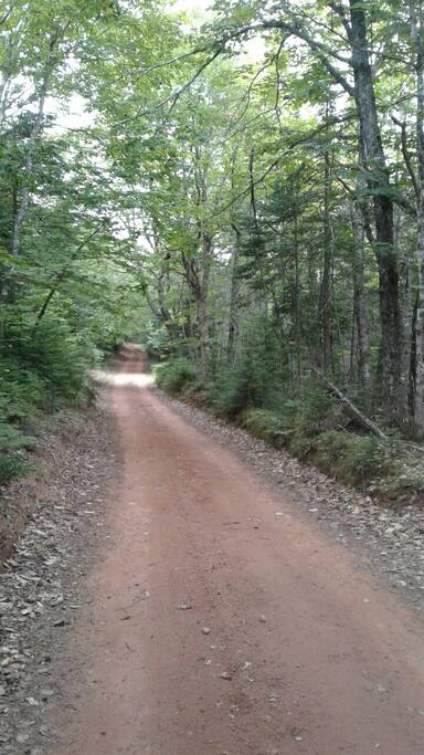 quiet scenic roads surround tent rental site