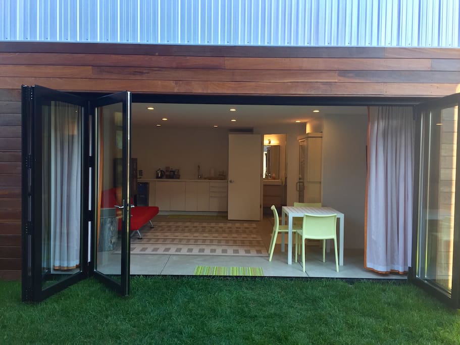 Mod squad with folding doors open