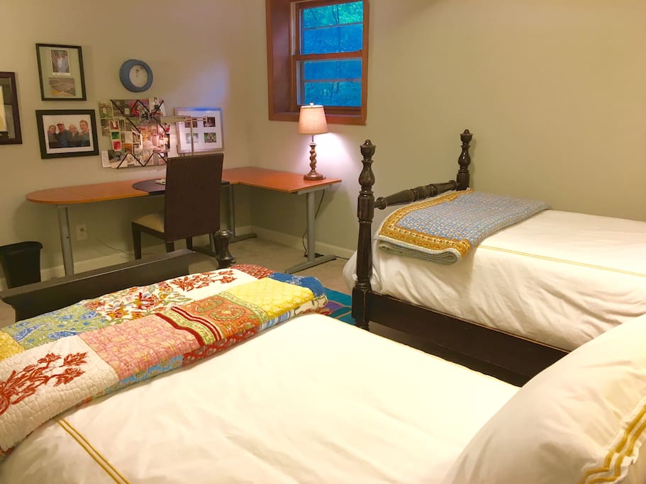 Two twin beds
