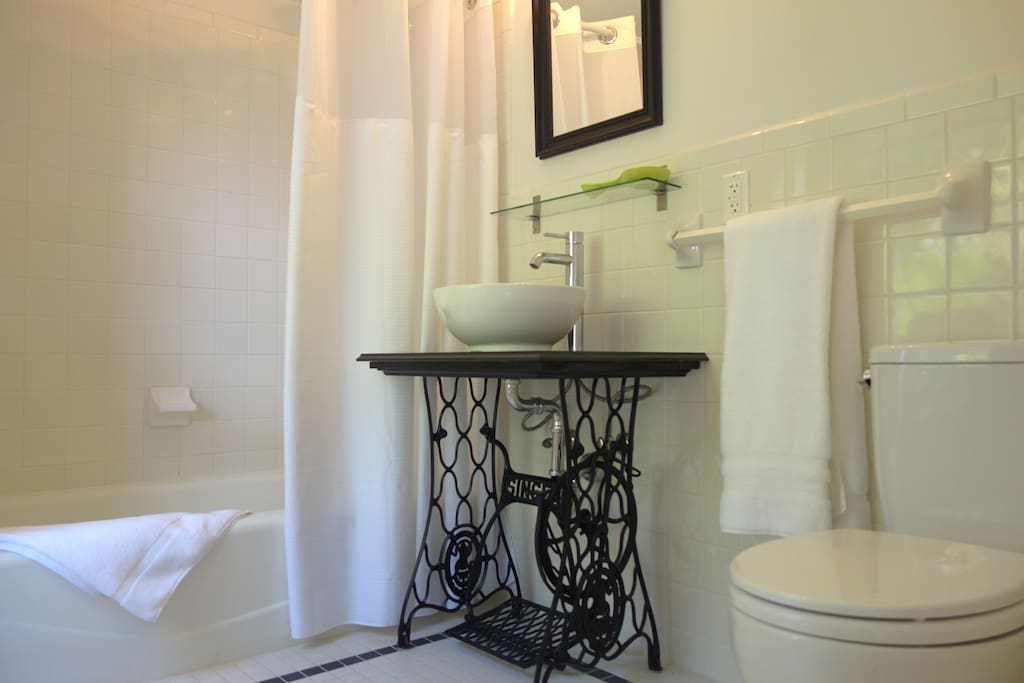 Private bathroom equipped with all of your necessities