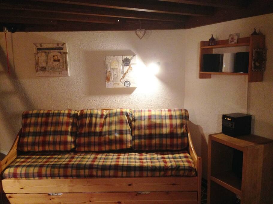 Le Salon - Canapé gigogne avec 2 couchages simples ou 1 couchage 160 x 190