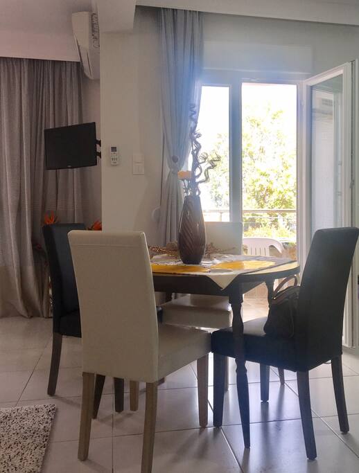 Sitting and dining area