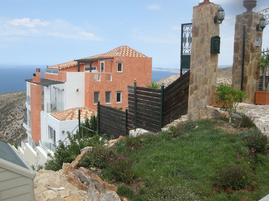 Outside of the Entrance of the villa.
